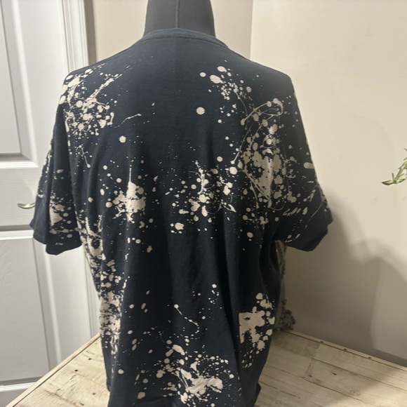 Hack David Bowie Liquid Blue Ziggy Tee-2XL - Picture 3 of 4